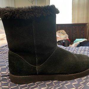 Black Ugg type boots